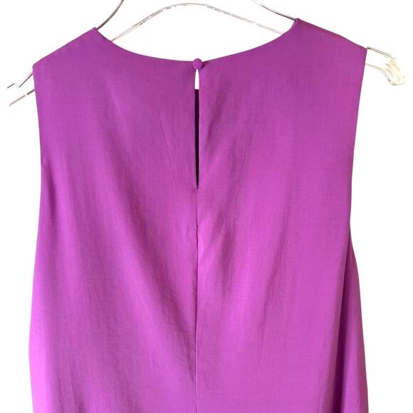 Abercrombie & Fitch High-Neck Column Midi Dress in Orchid Size Large - Picture 10 of 16